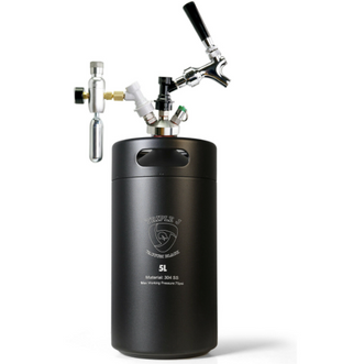 5L Insulated Keg Faucet Beer Dispenser and co2 Cartridges
