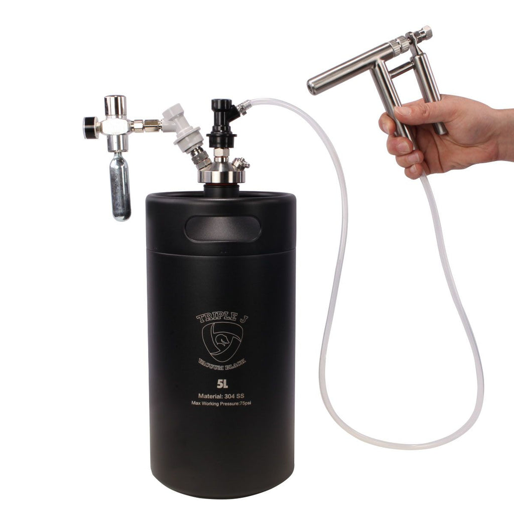5L Mini Keg with Regulator and Stainless Steel Pluto Gun Kit Inc Gas c –  Szz Home Brew UK