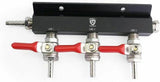 2 3 4 5 6 Way 1/4" Barb Gas Manifold Distribution CO2 Splitter Kegerator Check Valve