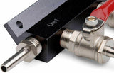 2 3 4 5 6 Way 1/4" Barb Gas Manifold Distribution CO2 Splitter Kegerator Check Valve
