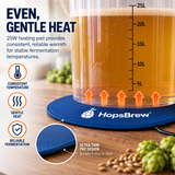 Hopsbrew BREW HEAT PAD WITH TEMPERATURE CONTROLLER