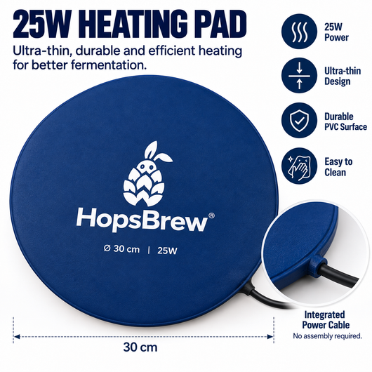Hopsbrew BREW HEAT PAD WITH TEMPERATURE CONTROLLER