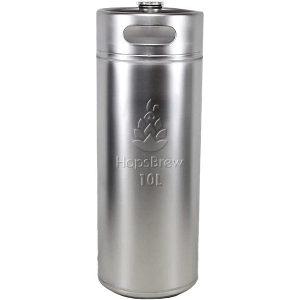 HopsBrew Stainless Steel 10L Mini keg Growler