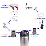 Keg Kegerator Conversion Kit for 2 way Ball Lock Keg