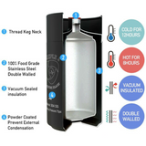 5L Insulated Keg Faucet Beer Dispenser and co2 Cartridges