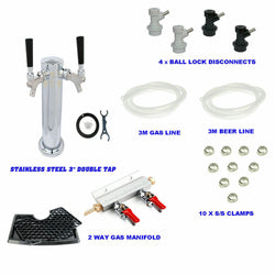 Beer Tap font Hose System for 2 way Ball Lock Keg (Kit)